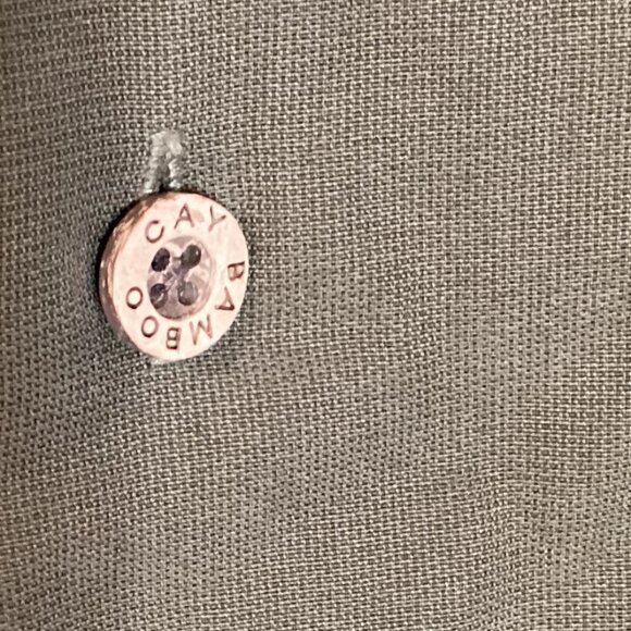 Bamboo Cay Men's Green Embroidered‎ Tropical Shirt Size L Short Sleeve Modal - Picture 4 of 8